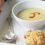 Spiced corn soup with polenta muffins