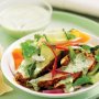 Spicy chicken salad with coriander buttermilk dressing