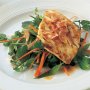 Spicy grilled snapper with snow pea salad (low-fat)