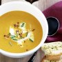 Spicy roasted pumpkin soup