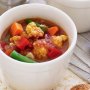 Spicy tomato and vegetable soup