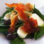 Spinach, olive and bocconcini salad