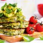 Spinach and feta fritters