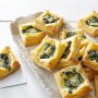 Spinach and mozzarella tarts