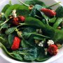 Spinach & blue cheese salad with walnut dressing
