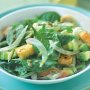 Spinach & fennel salad with cheese croutons
