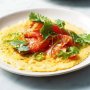 Spring onion frittata with smoked ocean trout