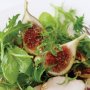 Summer leaf salad with figs & pecans