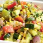 Sweet corn and zucchini ratatouille