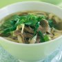Thai-style beef and mushroom soup