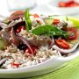 Thai beef and rice salad with mint