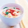 Thai coconut prawn soup with lemongrass and lime