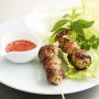 Thai pork skewers with chilli dipping sauce