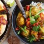Thai yellow curry with meatballs