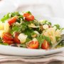 Tomato, olive, feta and herb pasta salad