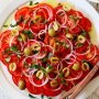 Tomato and olive salad