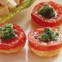 Tomato and pesto tartins
