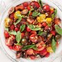 Tomato salad with roasted garlic and balsamic dressing