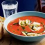 Tomato soup with tortellini