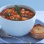 Tomato & vegetable red lentil soup