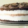 Triple-layer chocolate cake