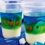 Tropical fish jelly cups