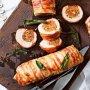 Turkey roulades with sage stuffing