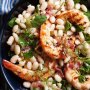 Tuscan white bean and prawn salad