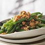 Twice-cooked beans with pork and XO sauce