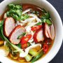 Udon noodle and Peking duck soup bowl