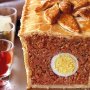 Veal & egg pie