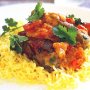 Vegetable koftas with saffron rice