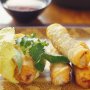 Vietnamese spring rolls with nuoc cham