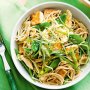 Warm chicken and soba noodle salad