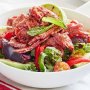 Warm corned beef and kale salad