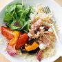 Warm Mediterranean tuna and risoni salad