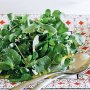 Watercress salad with honey-mustard dressing