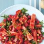 Watermelon, raspberry & mint salad