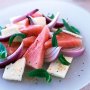 Watermelon & feta salad with ouzo dressing