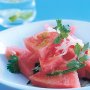 Watermelon salad with chilli & lime dressing
