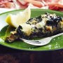 Wild-green frittata with mint & bocconcini