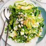 Zucchini, pea and fetta spring salad