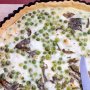 Pea, feta & mint tart