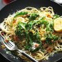 Broccolini and chilli spaghetti with pangrattato