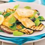 Chargrilled vegetables with haloumi