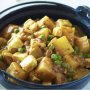 Indian potato, paneer & pea curry