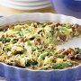 Mushroom and broccollini crustless quiche