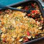 Crunchy-topped lentil gratin