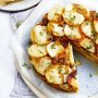 Potato and caramelised onion cake