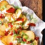 Crispy-fried chippies with aioli and chilli sauce